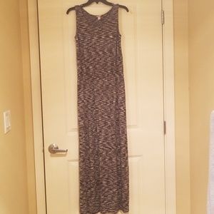 Black and white maxi dress